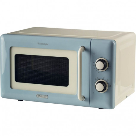 Retro mikrolaineahi 20Liter, kreem/sinine