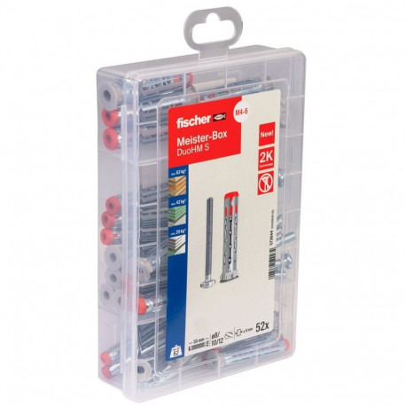 Meister-Box DuoHM Hohlraumdübel + Panhead-Schraube TX (52-teilig)