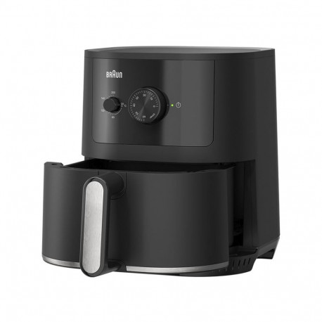 Braun Houshold hot air fryer MultiFry 3, HF 3000I (black (matt), 1,500 watts, basket 4.3 liters)