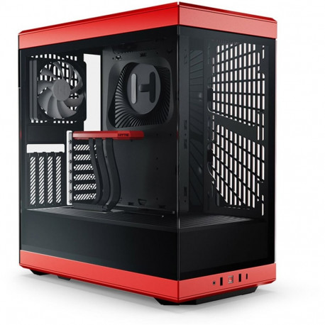 HYTE Y40, tower case (red/black, tempered glass)