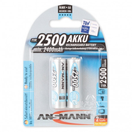 maxE 2500mAh NiMh, hõbe