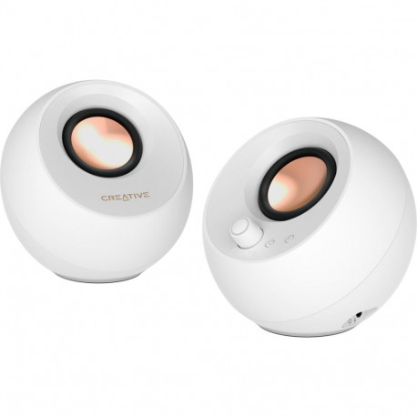Pebble Pro klink USB-A/C Bluetooth digitaalvõimendi RGB-valgustus, valge