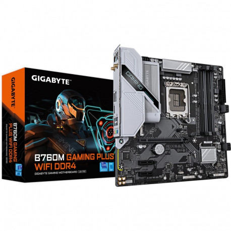 emaplaat B760M GAMING PLUS WIFI DDR4, must/hõbedane