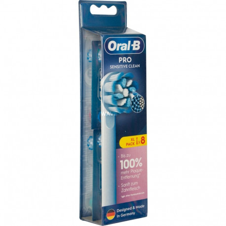 Oral-B harjapead Pro Sensitive Clean 8tk, valge