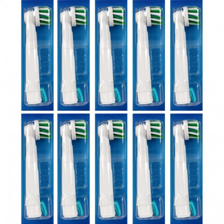 Braun Oral-B Pro CrossAction brush heads, pack of 10 (frustration-free outer packaging)
