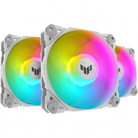 TUF Gaming korpuseventilaatorid TF120 ARGB 3tk koos ARGB-kontrolleriga 120mm, valge