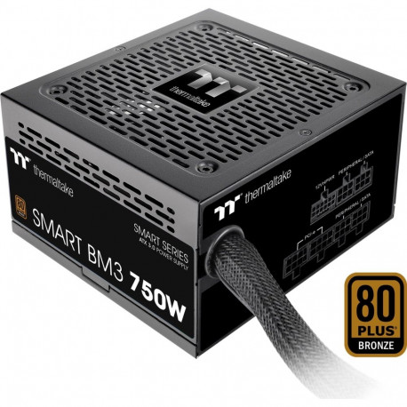 Thermaltake SMART BM3 750W, PC power supply (black, 1x 12VHPWR, 4x PCIe, cable management, 750 watts