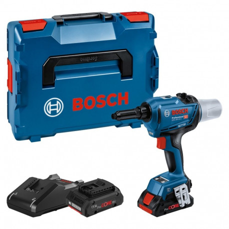 Bosch cordless rivet gun GRG 18V-16 C Professional, 18Volt (blue/black, 2x Li-Ion battery ProCORE18V