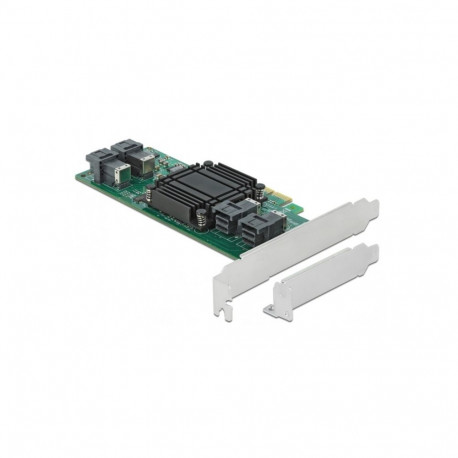 PCI Express x8 Karte zu 4 x intern SFF-8643 NVMe LP