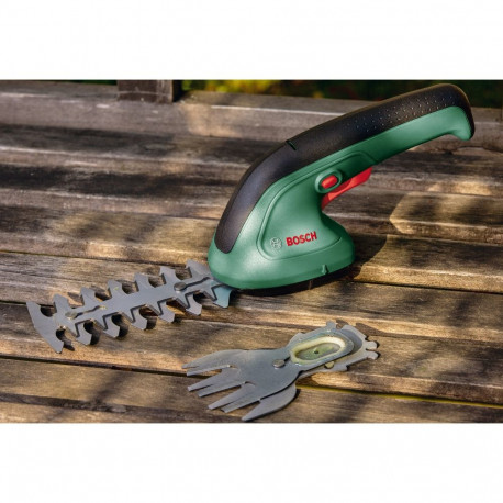 Bosch Cordless Shrub and Grass Shears EasyShear Set, 3.6V, Shrub Shears (green/black, Li-Ion Battery