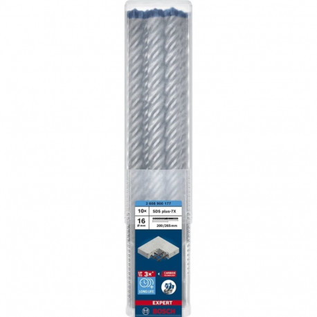 EXPERT löögipuurid SDS-plus-7X Ø16mm 10tk (tööpikkus 200mm)