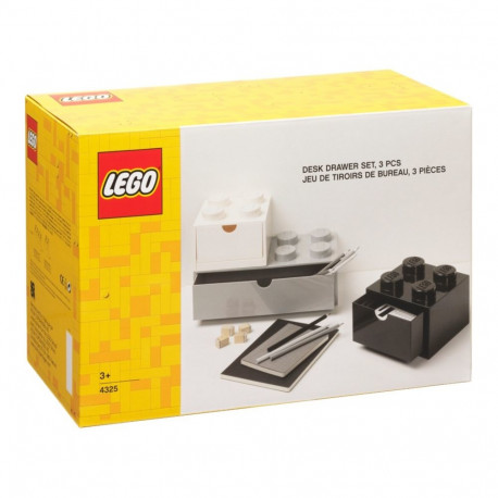 LEGO kirjutuslaua sahtlid 3-osaline, valge