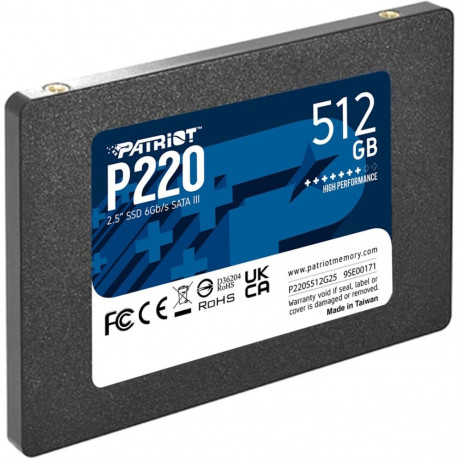 P220 512GB SATA III 6Gb/s 2,5", must