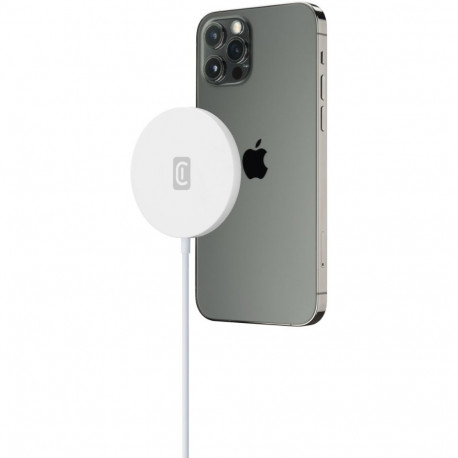 Juhtmevaba laadija Cellular Line MagSafe, valge
