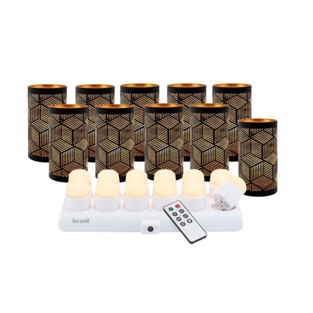 Securit LED teeküünlad Santorini - 12tk komplekt