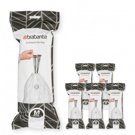 Maisiņi M 60 L [Iepak. 120 gb. 6x20] - White  Brabantia