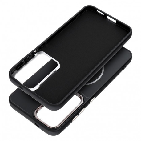Case for Samsung A07 / A08 Frame Mag Cover compatible with MagSafe black