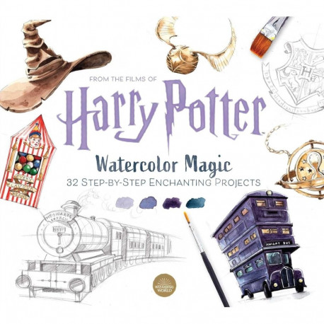 Art Book - Harry Potter Watercolor Magic 32 Step-by-Step Projects