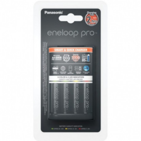 Battery Charger - Panasonic Eneloop Pro (with 4xaa Batteries)
