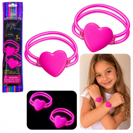 Topelt helendavad neoon südamega käevõrud