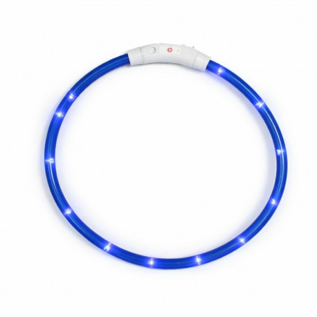 DA269B Obroża świecąca led reg. niebieska