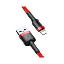 Baseus Cafule USB Lightning cable 2.4A 1m (black + red)