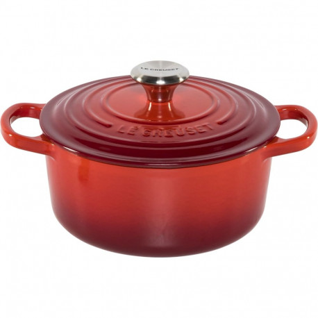 Le Creuset Signature Cast Iron Round Casserole 18 cm cerise
