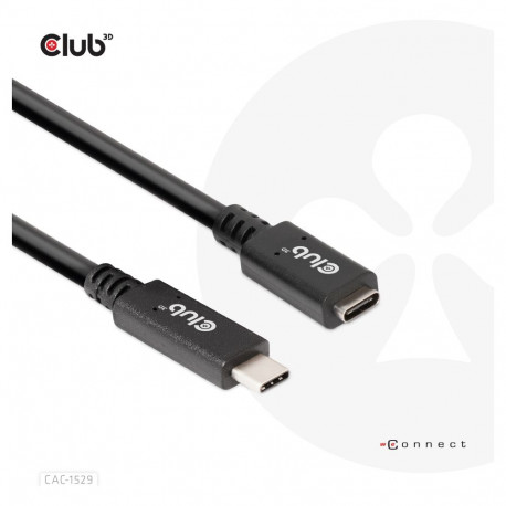 "Club3D Kabel USB 3.2 Typ C 2m Verlängerung 5Gbps St/Bu"