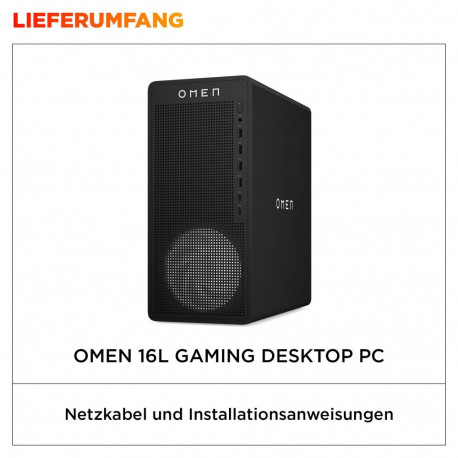 HP OMEN 16L TG03-0450ng mänguri lauaarvuti R5-8400F 16GB/512GB SSD RTX 5060 nOS