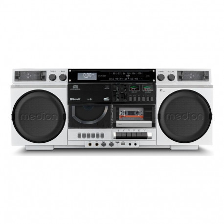 "Medion P66538 Retro-Boombox weiß"