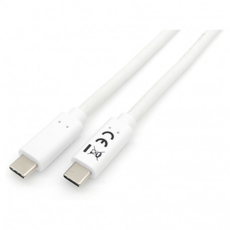Equip kaabel USB-C 3.2 -> C St/St 1.00m 3A/20V, valge