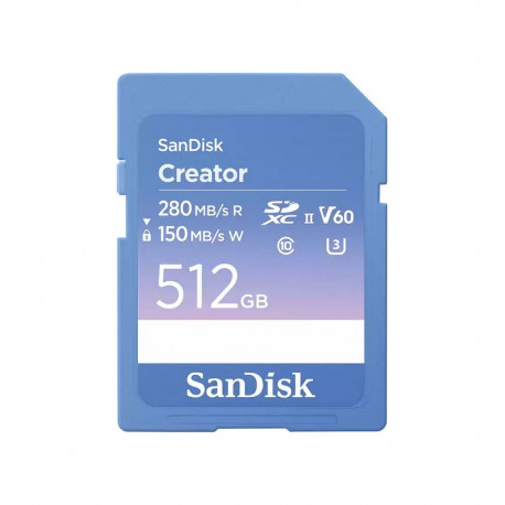 Sandisk Creator SD UHS-II 512GB mälukaart