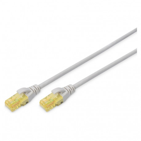 "DIGITUS Patchkabel RJ45 U/UTP Cat6A 1.00m grau o. Hebelschu Polybeutel"