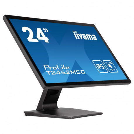"61cm/24"" (1920x1080) iiyama ProLite T2452MSC-B1 16:9 FHD IPS Touch 14ms HDMI DP USB-C Speaker Blac