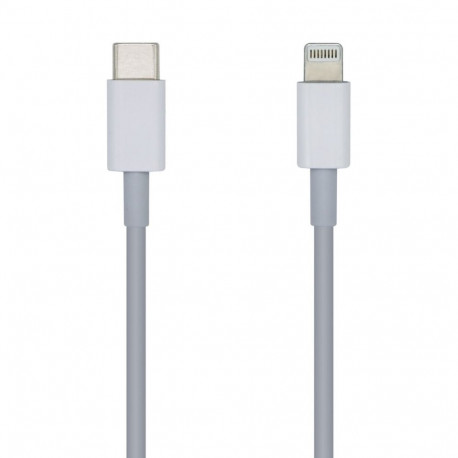 USB-C-Lightning Kaabel Aisens A102-0442 Valge 1 m