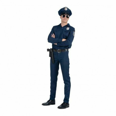 Costume for Adults My Other Me Blue Police Officer - S