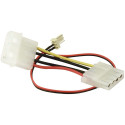 Adapter 3-Pin -> 4-Pin (schwarz/rot)