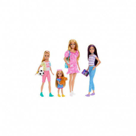 Barbie Sister Doll Set with Clothes &amp; Accessories, Includes , Skipper, Stacie, &amp; Che