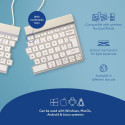 KEYBOARD WRL SPLIT BREAK/WHITE RGOSBUKWLWH R-GO TOOLS