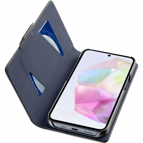 Kaardivahega mobiiliümbris Cellular Line Galaxy A36/Galaxy A56 Wallet Book, must