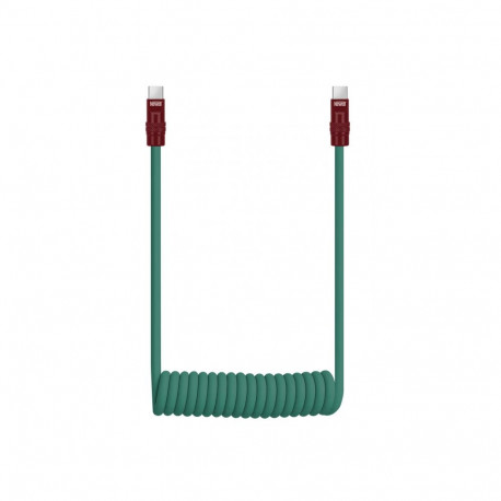 Cable - Newell USB-C to USB-C 100W 1.5m Silicone Green-Maroon