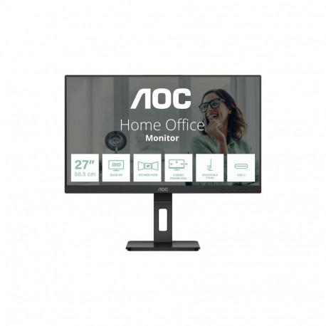 Monitor - AOC Q27P3CV 27" QHD 75Hz USB-C IPS LCD Black