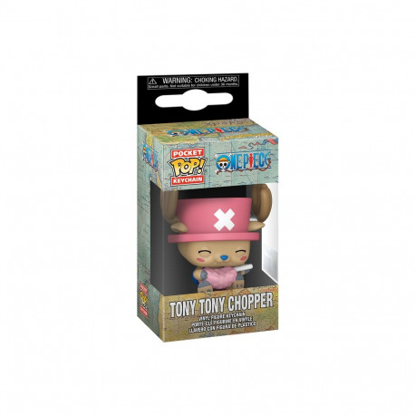 FUNKO POP! Keychain:  One Piece - Tony Tony Chopper with Cotton Candy