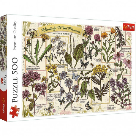 TREFL Puzzle Herbs & Wild Flowers 500 pcs