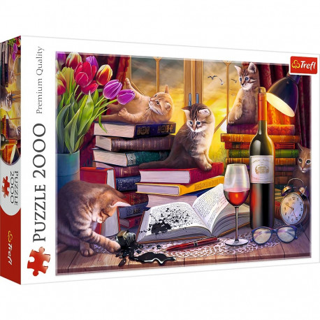 TREFL Puzzle Cats evening 2000 pcs