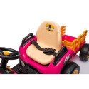 Akuga traktor BBH-030 roosa