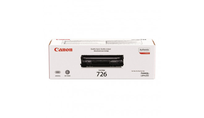Canon toonerikassett CRG-726 2.100 lehekülge LBP6200d, must
