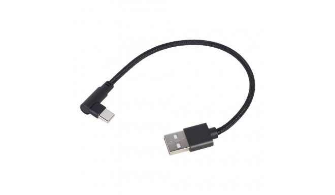 Cablexpert | Angled USB Type-C charging and data cable | CC-USB2-AMCML-0.2M