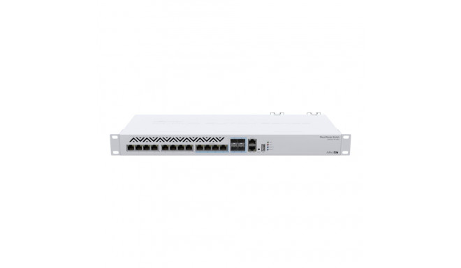 MikroTik pilveruuter-lüliti 312-4C+8XG-RM koos RouterOS L5 1U rackkorpus