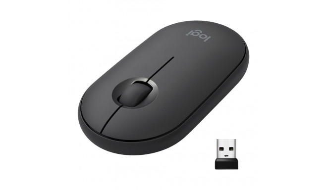 Logitech hiir M350 Pebble juhtmevaba, must